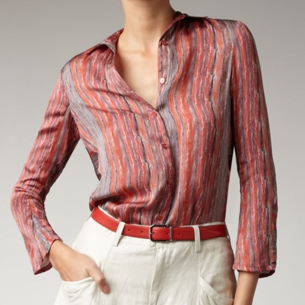 THEYSKENS' THEORY BAIMEE SILK BLOUSE TOP